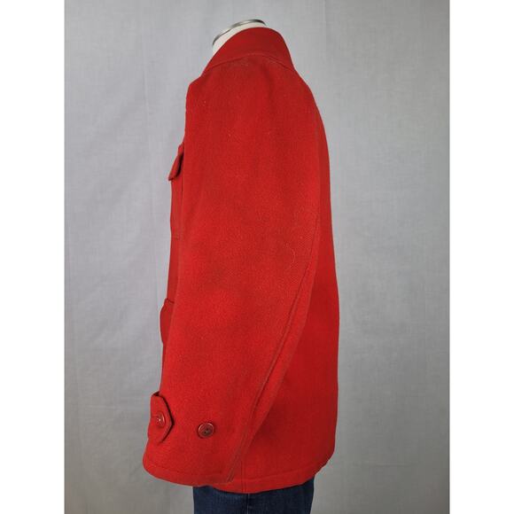 1940-50s Woolrich Red Wool Hunting Jacket Men's Sz 38 (M) - Picture 11 of 13